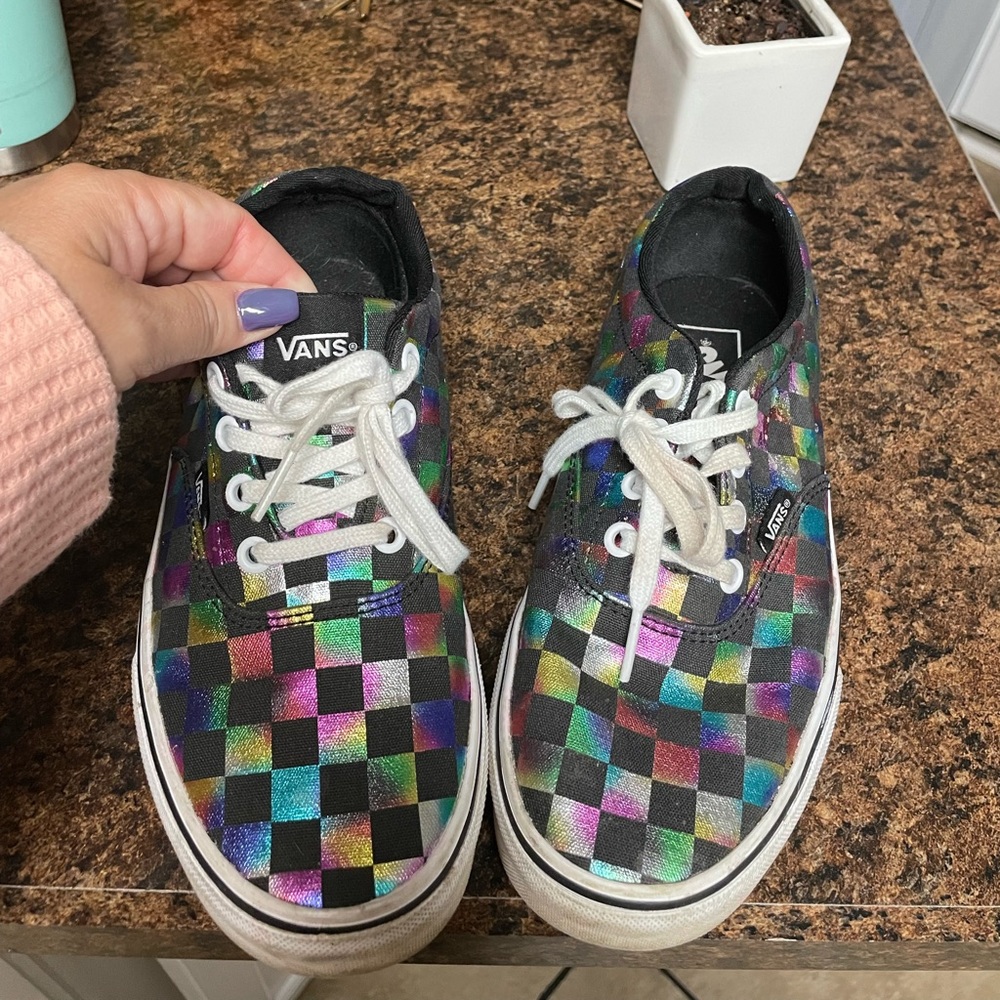 Ladies vans worn twice size 7.5